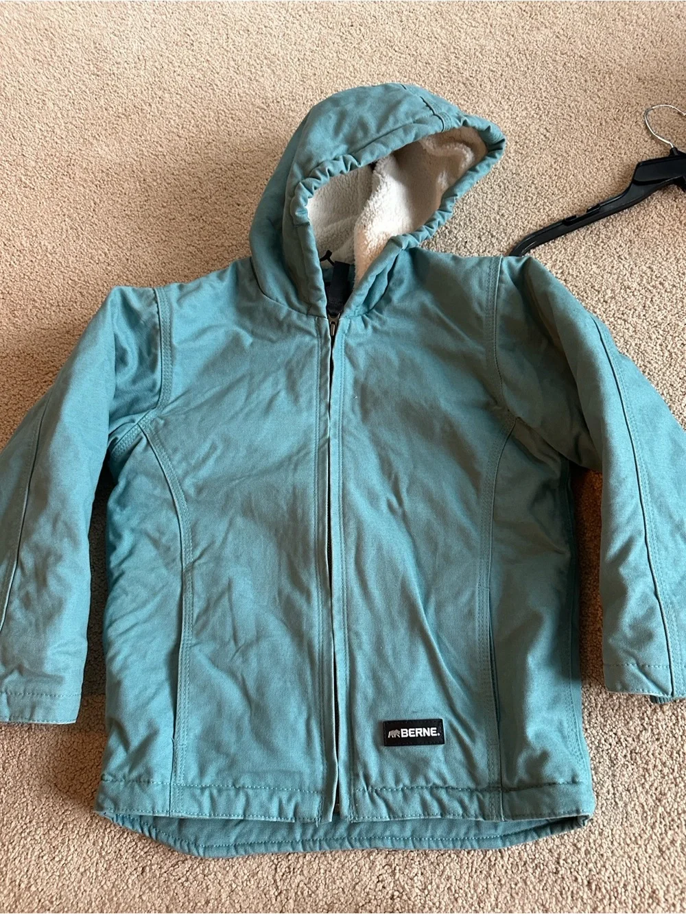 Berne Sherpa-Lined Softstone Duck Hooded Jacket